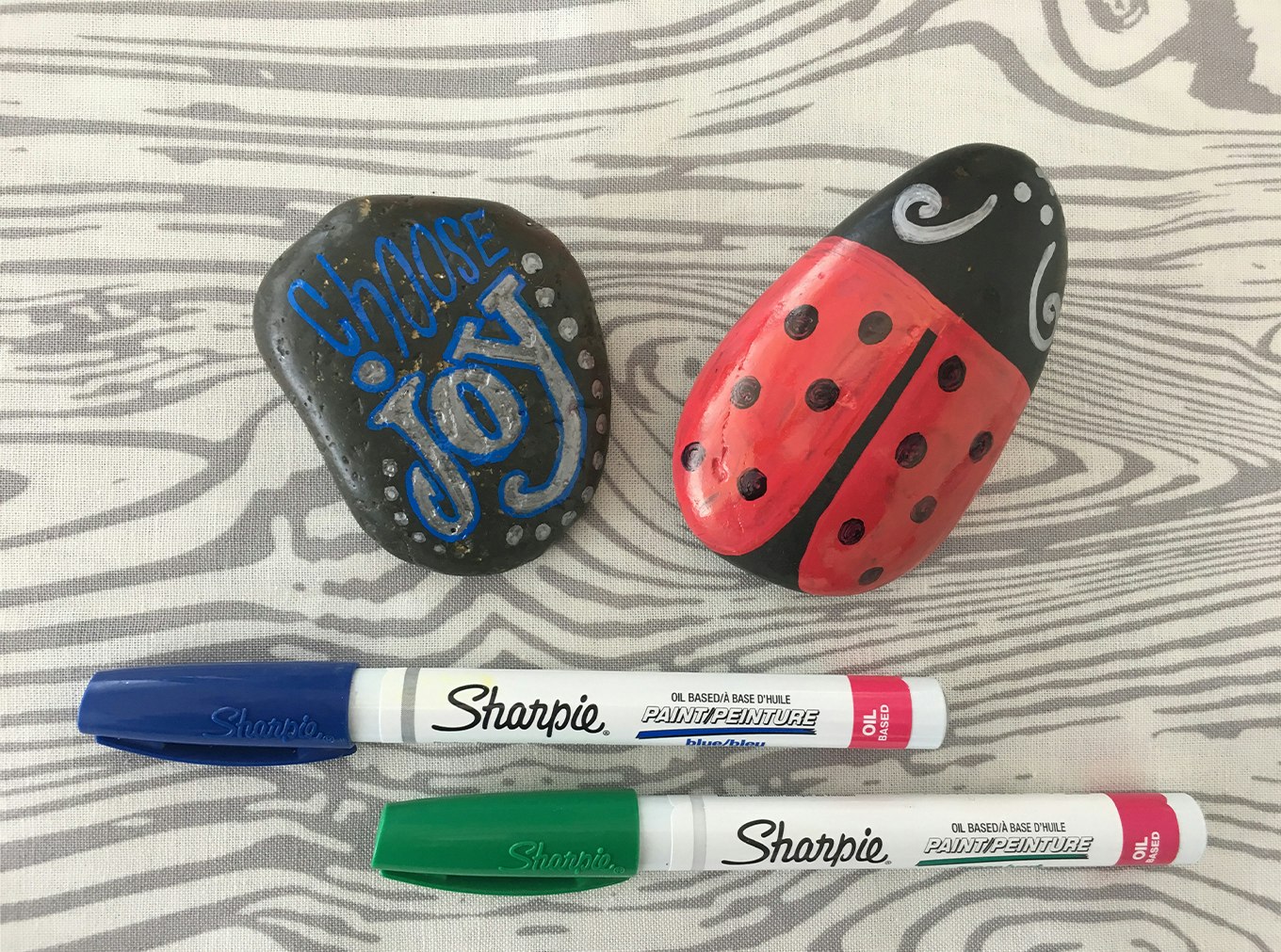 Rock Painting with Paint Markers